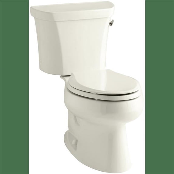 Kohler K-3998-UR-96 1.28 GPF Wellworth Two-Piece Elongated Toilet with 12 in. Rough In, Right Hand Trip Lever & Insuliner