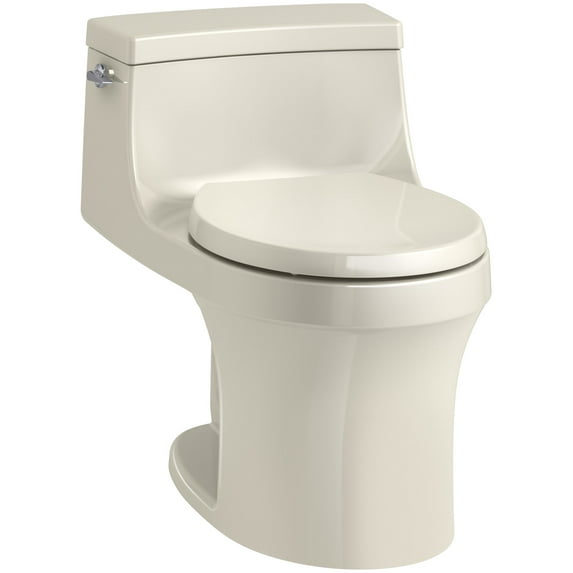 Kohler K-4007 San Souci 1.28 Gpf One-Piece Round-Front Toilet - Almond