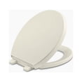 thumbnail image 1 of Kohler K-4009-96 Reveal Q3 Quiet-Close Round-Front Toilet Seat - Biscuit, 1 of 2