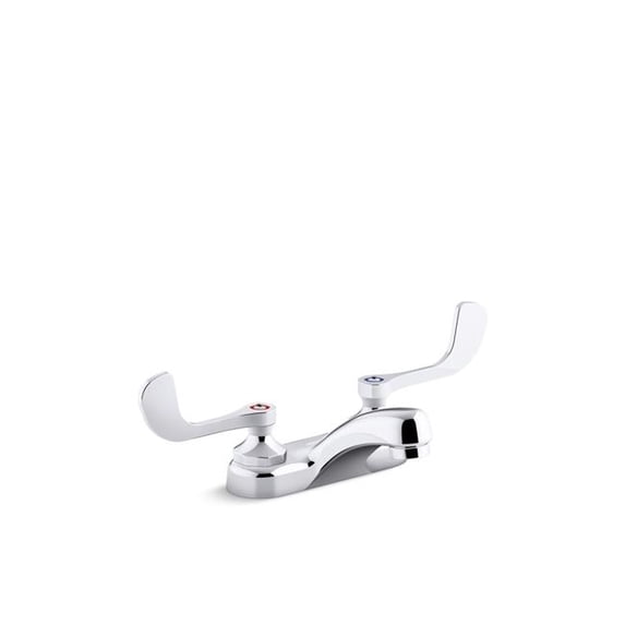 Kohler 400T20-5ANA-CP 0.5 GPM Centerset Bathroom Sink Faucet with Aerated Flow & Wristblade Handles - Polished Chrome