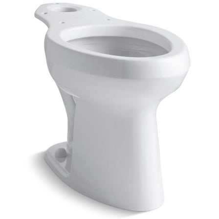 KOHLER K-4304-SS-0 Highline White Elongated Chair Height Commercial Toilet Bowl