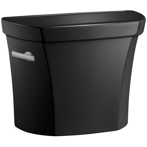 Kohler K-4467-7 Wellworth Toilet Water Tank, Black/Black