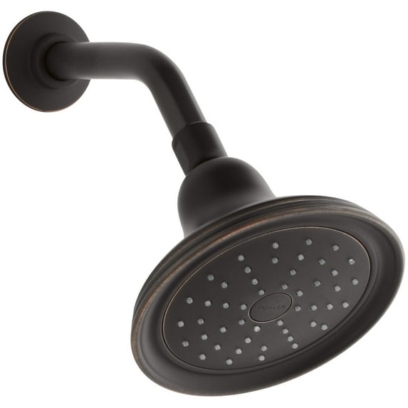 Kohler K-45413-G-2BZ Devonshire 1.75 gpm Single-Function Katalyst air-Induction Technology showerhead, Oil-Rubbed Bronze