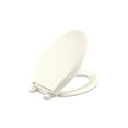 thumbnail image 1 of Kohler 4636-RL-96 Cachet Ready Latch Quiet-Close Elongated Toilet Seat - Biscuit, 1 of 5