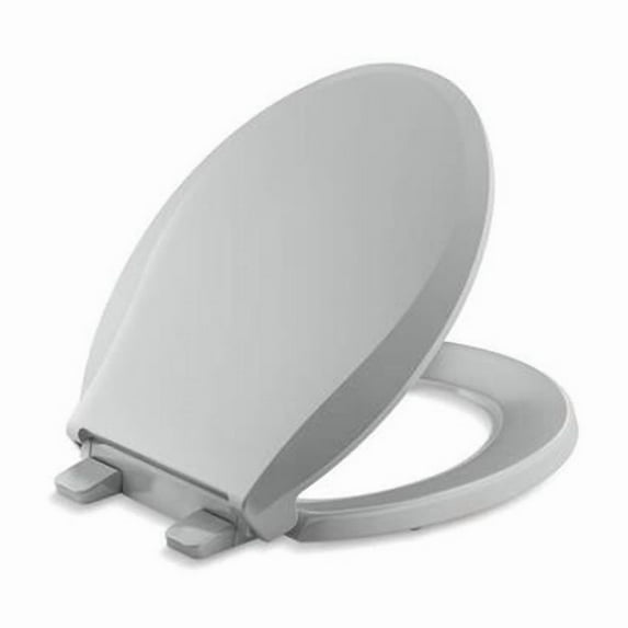 Kohler K-4639-Rl Cachet Readylatch Round-Front Quiet-Close Toilet Seat - Grey