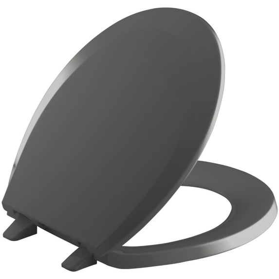 Kohler K-4662-58 Lustra Quick-Release Round-Front Toilet Seat - Thunder Grey