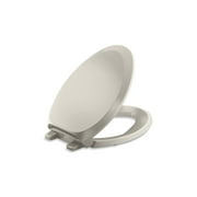 Kohler K-4713-Rl French Curve Elongated Closed-Front Toilet Seat - Sandbar