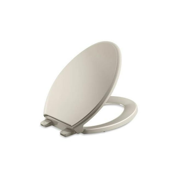 Kohler 4733-RL-G9 Glenbury Ready Latch Quiet-Close Elongated Toilet Seat - Sandbar