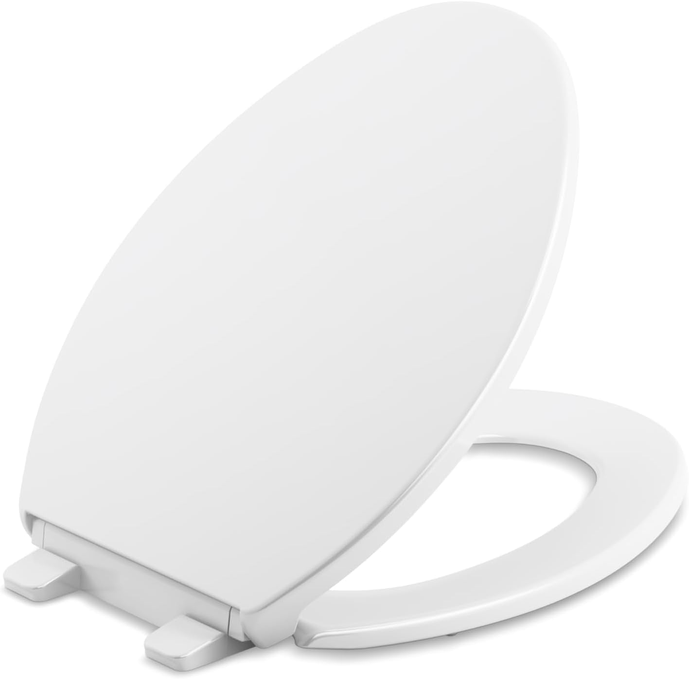 Kohler K47740 Brevia Elongated White Toilet Seat with QuickRelease