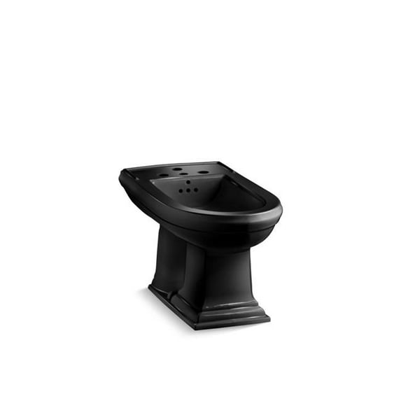 Kohler 4886-7 Vertical Spray Bidet with 4 Faucet Holes - Black