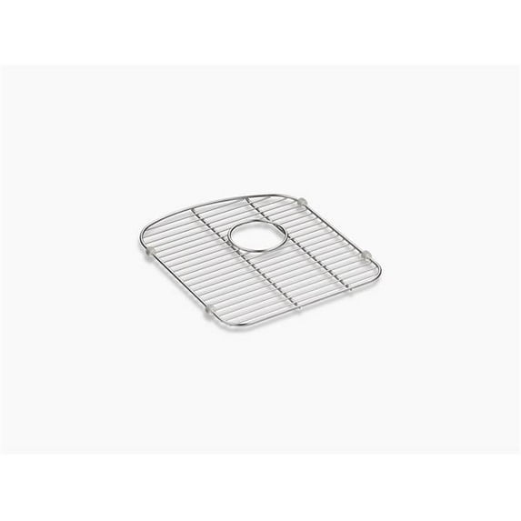 Kohler K-5182-ST 13.5 x 15.375 in. Langlade Stainless Steel Sink Rack for Left-Hand Bowl