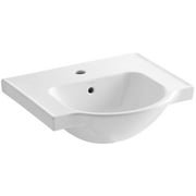 Kohler K-5247-1 Veer 21" Pedestal Bathroom Sink - White