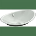 thumbnail image 1 of Kohler K-5403-P5 Iron Plains 20-3/4"L Cast Iron Drop-In Semi-Vessel Sink - Sea Salt, 1 of 1
