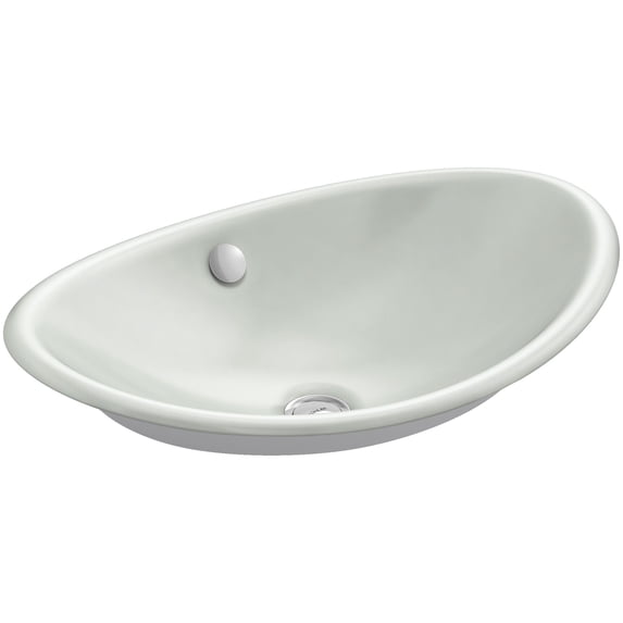 Kohler 5403-W-FF 20.75 in. Oval Vessel Bathroom Sink - Sea Salt