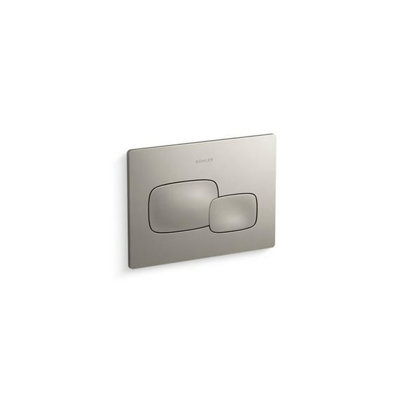 Kohler 5413-BN Cue Flush Actuator Plate for 2 x 4 in. In-Wall Tank & Carrier System - Vibrant Brushed Nickel