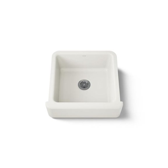 Kohler 5665-96 23.5 in. Undermount Single Bowl Farmhouse Kitchen Sink - Biscuit