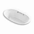 thumbnail image 1 of Kohler 5714-GHW-0 59.75 x 35.75 in. Underscore Drop-In Bubblemassage Air Bath with Bask Heated Surface - White, 1 of 7