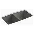 thumbnail image 1 of Kohler K-5846-5U-58 33 x 22 x 9.625 in. Brookfield Undermount Double-Equal Kitchen Sink - Thunder Grey, 1 of 1