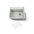 thumbnail image 1 of Kohler 5872-5UA1-FF 25 in. Undermount Single Bowl Kitchen Sink - Sea Salt, 1 of 7