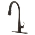 thumbnail image 1 of Kohler K-596 Simplice 1.5 GPM Single Hole Pull Down Kitchen Faucet - Black, 1 of 7