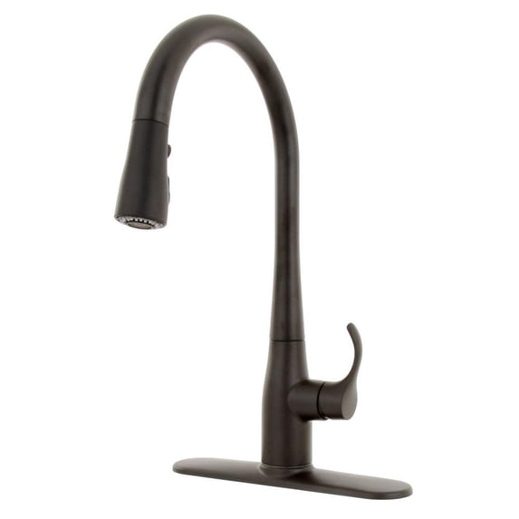 Kohler K-596 Simplice 1.5 GPM Single Hole Pull Down Kitchen Faucet - Black