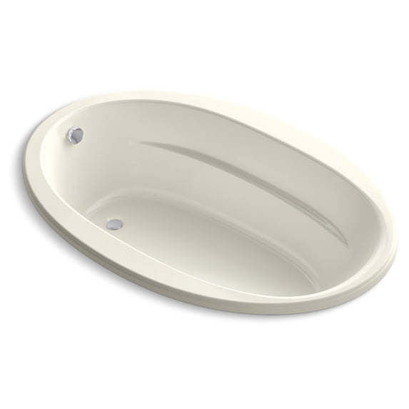 Kohler K-6346 Sunward 66" Drop-In Soaking Tub - Off White