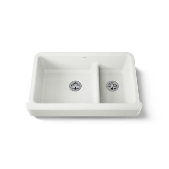 Kohler 6426-NY 36 in. Smart Divide Undermount Double Bowl Farmhouse Kitchen Sink with Short Apron - Dune