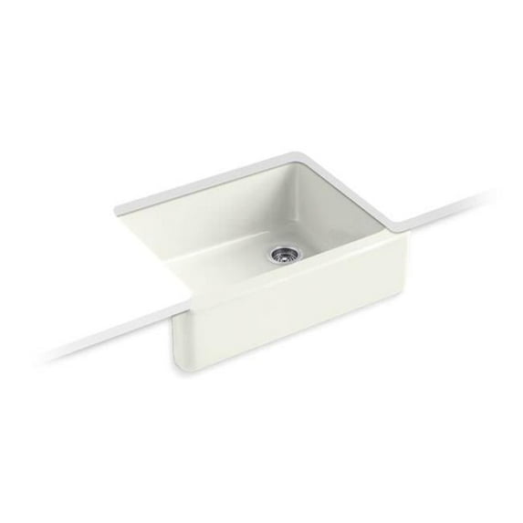 Kohler K-6487 Whitehaven 29-11/16" Undermount Single Basin Cast Iron Kitchen Sink - Dune