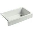 thumbnail image 1 of Kohler K-6488 Whitehaven 35-1/2" Undermount Single Basin Cast Iron Kitchen Sink - Sea Salt, 1 of 7