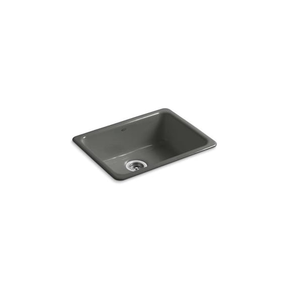 Kohler 6585-58 24.25 in. Top & Undermount Single Bowl Bar Sink - Thunder Gray