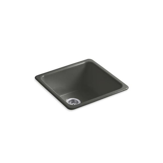 Kohler 6587-58 21 in. Top Undermount Single Bowl Bar Sink - Thunder Gray