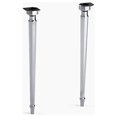 thumbnail image 1 of Kohler K-6839-CP Kathryn Octagonal Tapered Brass Table Legs, Polished Chrome, 1 of 4