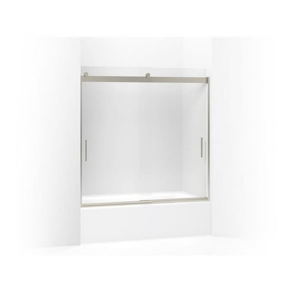 Kohler 706002-D3-MX 59.75 x 55.62 in. Levity Sliding Bath Door with 0.25 in. Thick Frosted Glass - Matte Nickel