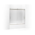 thumbnail image 1 of Kohler 706002-L-MX 59.75 x 55.62 in. Levity Sliding Bath Door with 0.25 in. Thick Crystal Clear Glass - Matte Nickel, 1 of 7