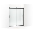 thumbnail image 1 of Kohler 706009-D3-BL 74 x 59.62 in. Levity Sliding Shower Door with 0.25 in. Thick Frosted Glass & Blade Handles - Matte Black, 1 of 7