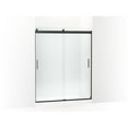 thumbnail image 1 of Kohler 706009-L-BL 74 x 59.62 in. Levity Sliding Shower Door with 0.25 in. Thick Crystal Clear Glass - Matte Black, 1 of 5