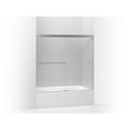 thumbnail image 1 of Kohler 707002-L-SHP 62 in. Revel Sliding Bath Door with 0.31 in. Thick Glass - Bright Polished Silver, 1 of 7