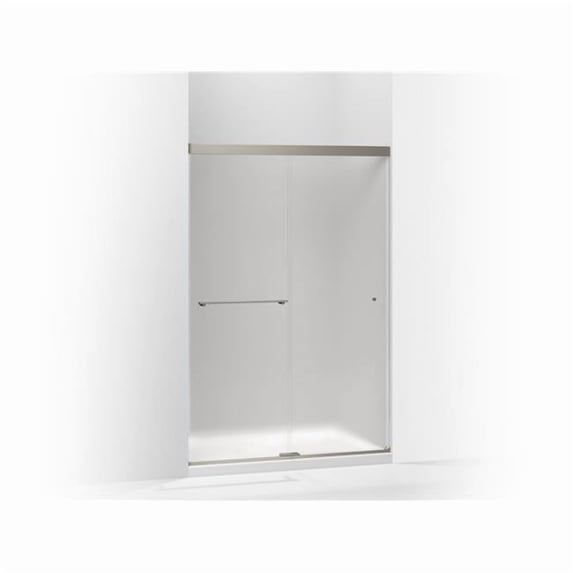 Kohler 707100-D3-BNK 70 x 47.62 in. Revel Sliding Shower Door with 0.25 in. Thick Frosted Glass - Anodized Brushed Nickel