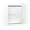 thumbnail image 1 of Kohler 707206-L-ABZ 76 in. Revel Sliding Shower Door with 0.31 in. Thick Glass - Anodized Dark Bronze, 1 of 7