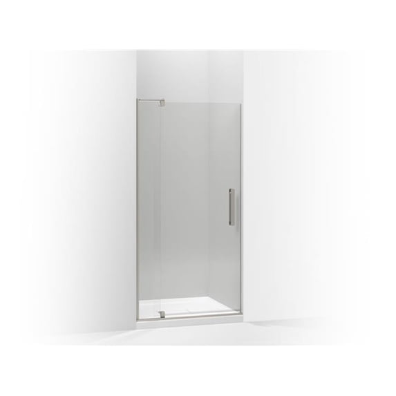 Kohler 707536-L-BNK 74 x 40 in. Revel Pivot Shower Door with 0.31 in. Thick Crystal Clear Glass - Anodized Brushed Nickel