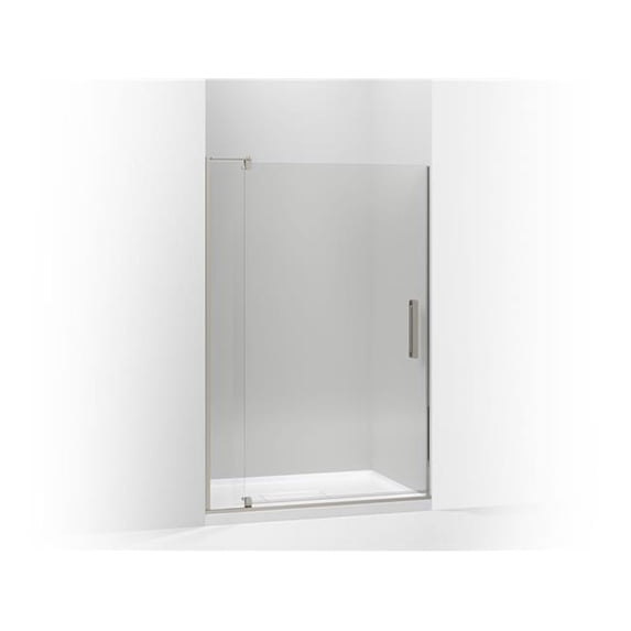 Kohler 707556-L-BNK 74 x 48 in. Revel Pivot Shower Door with 0.31 in. Thick Crystal Clear Glass - Anodized Brushed Nickel
