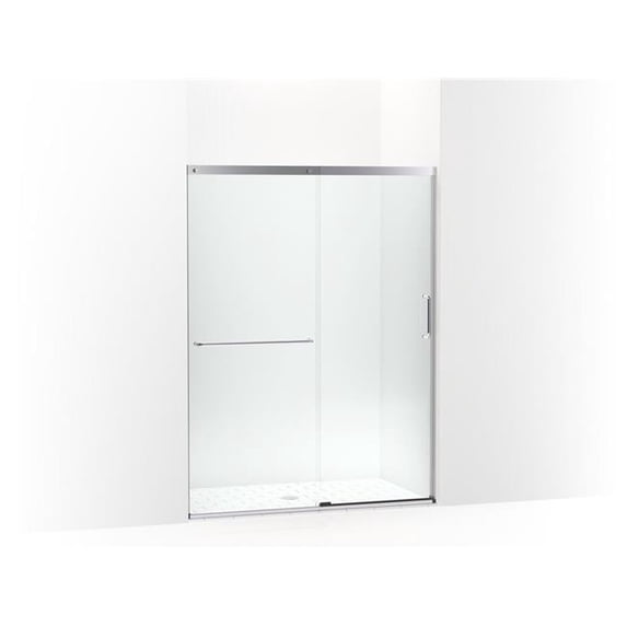 Kohler 707607-6L-SH 70.5 x 53.62 in. Elate Sliding Shower Door with 0.25 in. Thick Crystal Clear Glass - Bright Silver