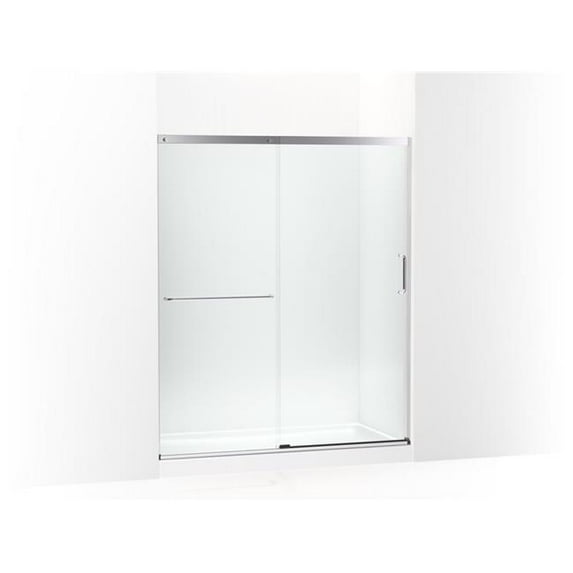 Kohler 707608-6L-SH 70.5 x 59.62 in. Elate Sliding Shower Door with 0.25 in. Thick Crystal Clear Glass - Bright Silver