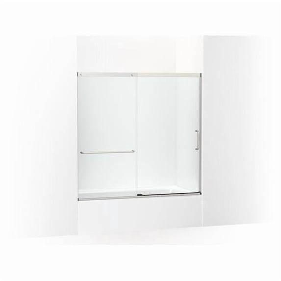 Kohler 707609-6L-MX 56.75 in. Elate Sliding Bath Door with 0.25 in. Thick Glass - Matte Nickel