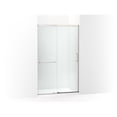 thumbnail image 1 of Kohler 707613-8L-MX 75.5 x 47.62 in. Elate Sliding Shower Door with 0.31 in. Thick Heavy Crystal Clear Glass - Matte Nickel, 1 of 7