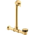 thumbnail image 1 of Kohler 7104-2MB Iron Works Exposed Bath Drain for Above-The-Floor Installation - Vibrant Brushed Moderne Brass, 1 of 1
