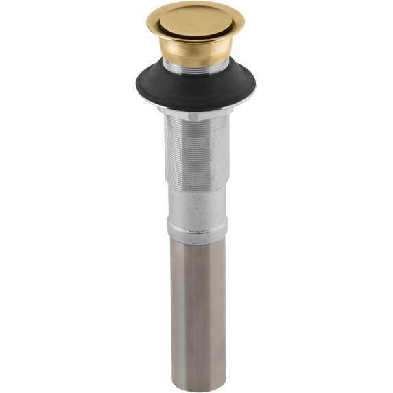 Kohler K-7124-2MB Pop-Up Clicker Drain without Overflow - Vibrant Brushed Moderne Brass