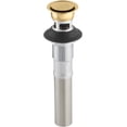 thumbnail image 1 of Kohler K-7124-A-2MB Clicker Drain with Overflow, Vibrant Brushed Moderne Brass, 1 of 2
