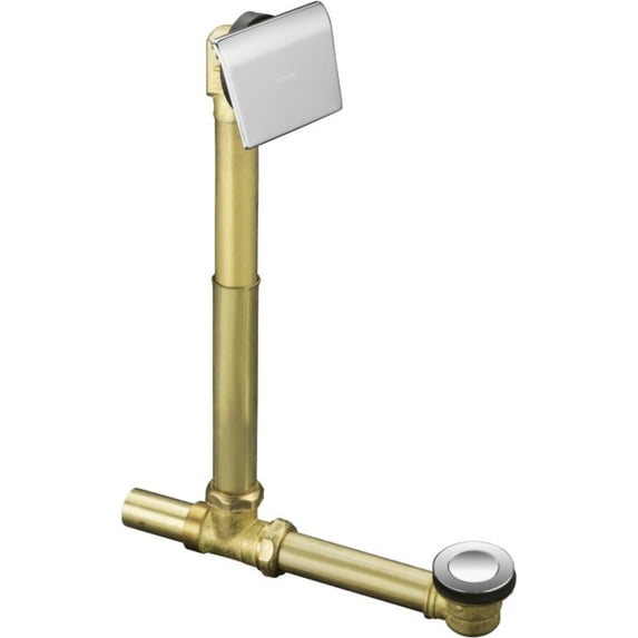 Kohler 7148-AF-CP 1.5 in. Contoured Pop-Up Drain & Overflow for Above or Through the Floor Installation - Polished Chrome