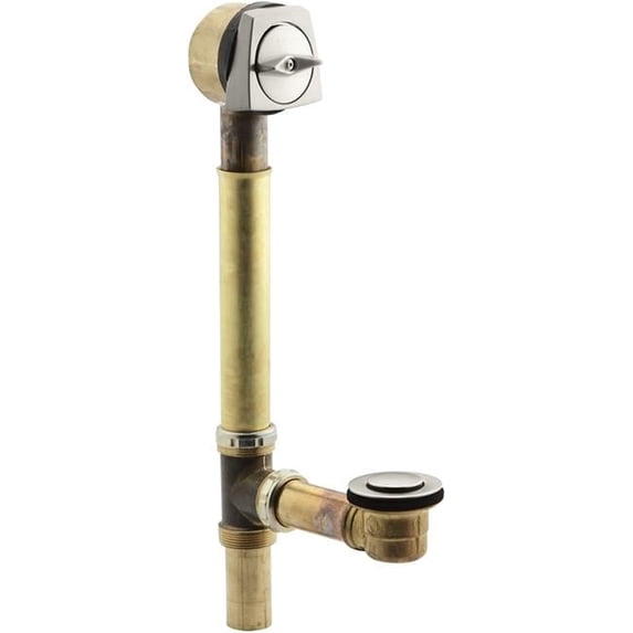 Kohler Drain for Sok Overflowing Bath, Vibrant Brushed Nickel